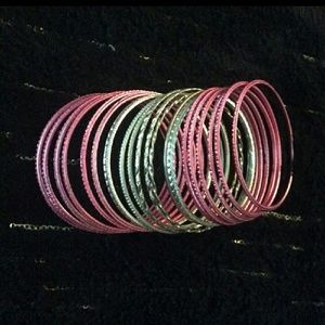 Sparkly Bangle Bracelets(20)